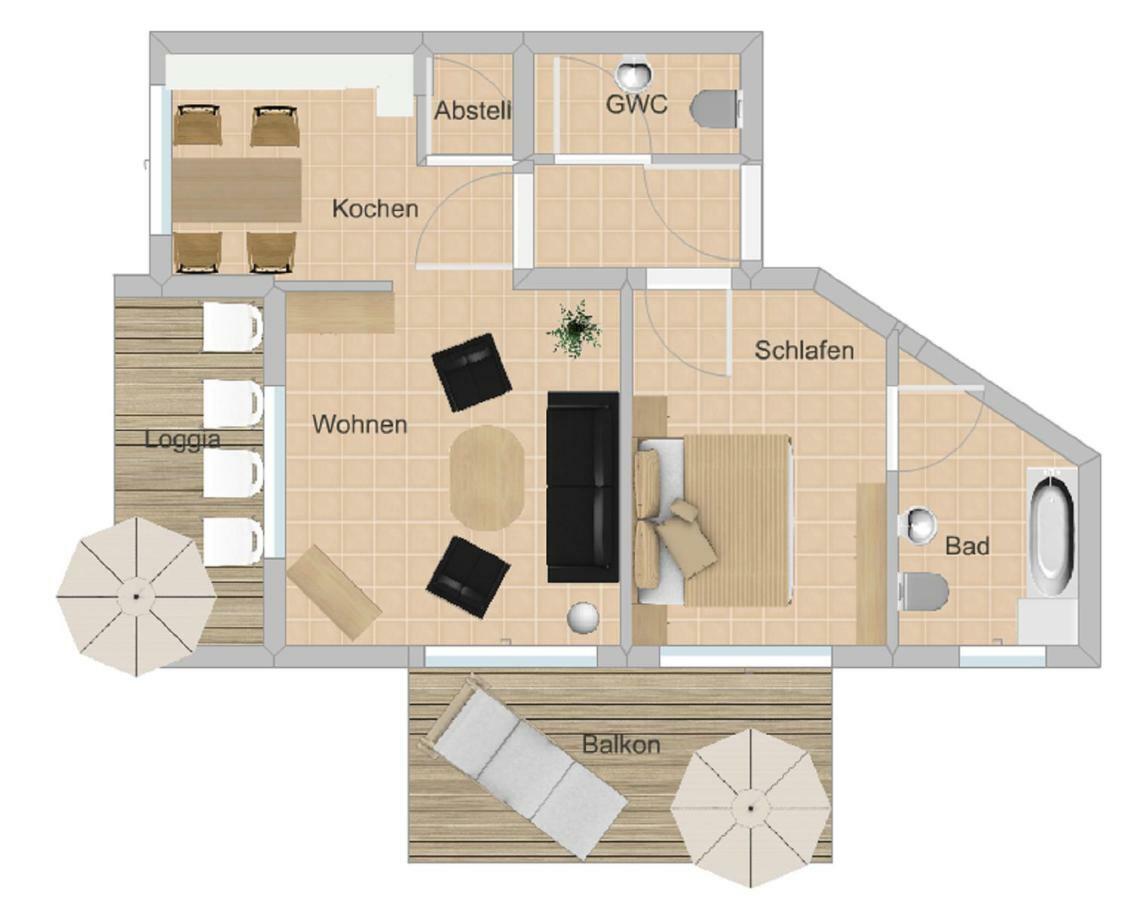 בינץ Villa Hildegard Appartement 8 מראה חיצוני תמונה